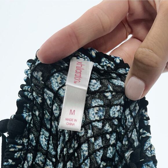 Xhilaration Paisley Printed Fit and Flare Corset Sundress Dress Size Medium - Picture 3 of 3